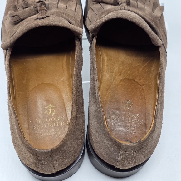 Brooks Brothers Mens Made In Italy Brown Tassel Loafers Size 8.5 Pre-owned - Picture 10 of 12